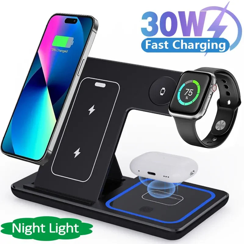 MagFold Station – 3-in-1 Fast Charger