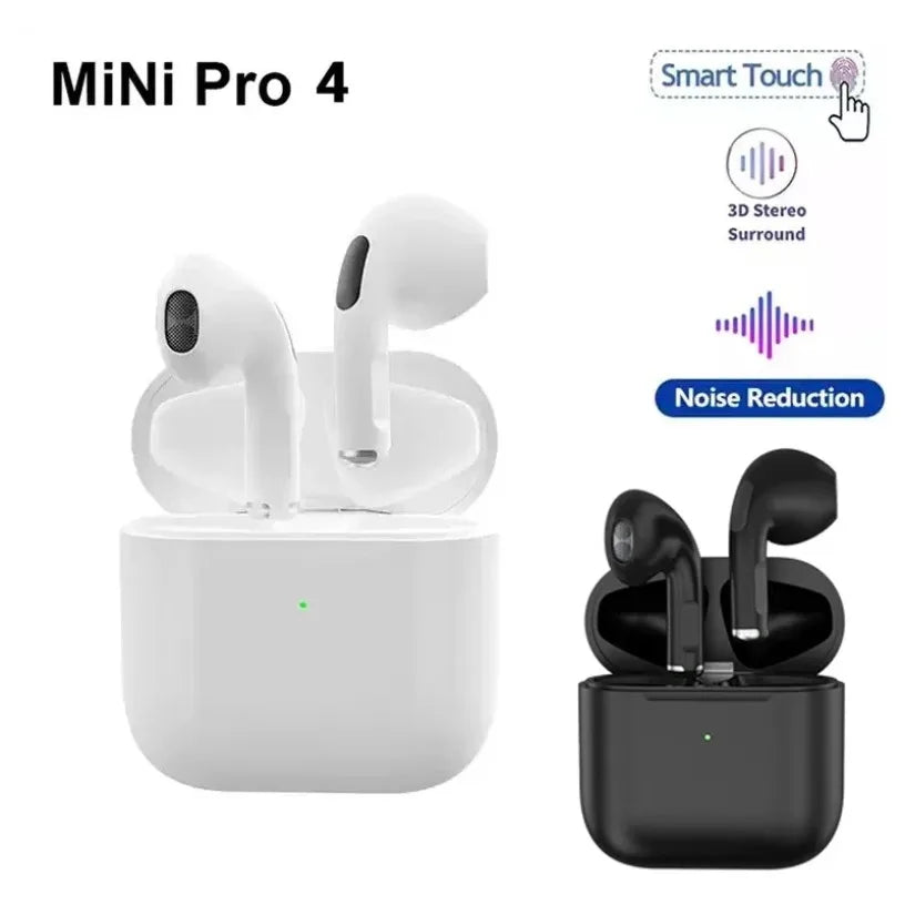 Wireless Bluetooth 5.0 Headphones Original Pro4 TWS Touch Control Sport Earbuds Music Headset For iphone Xiaomi phones Earphones