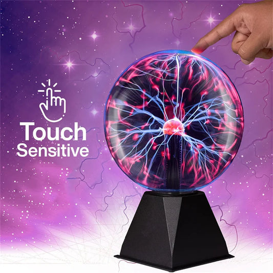 3inch Novelty Magic Glass Plasma Ball Light USB Plug-in Only Touch Magic Glass Plasma Lamp For Kids Birthday Gift Home Decor