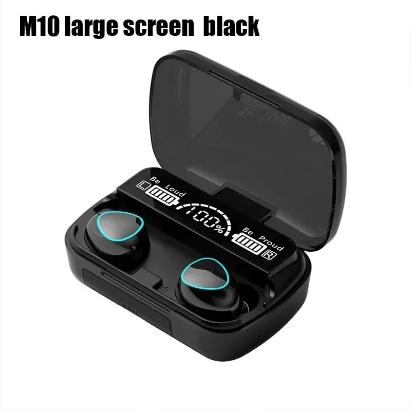 M10 TWS Fone Bluetooth Headphones with Mic Earbuds Charger Box Wireless Earphones LED Display Wireless Bluetooth Headset